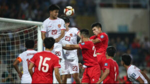 Pemain timnas Indonesia Hokky Caraka.