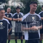 Mees Hilgers dan Eliano Reijnders saat menjalani tes bersama timnas Indonesia.