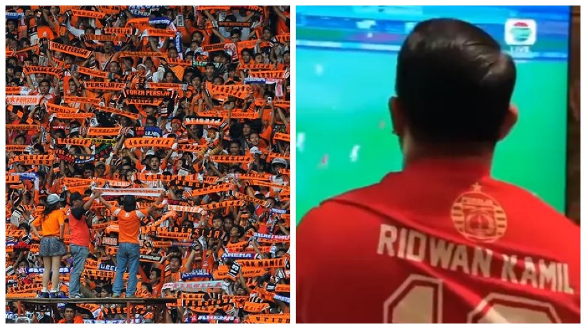 Kolase Jakmania dan Ridwan Kamil