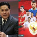 Erick Thohir dan pemain Timnas Indonesia