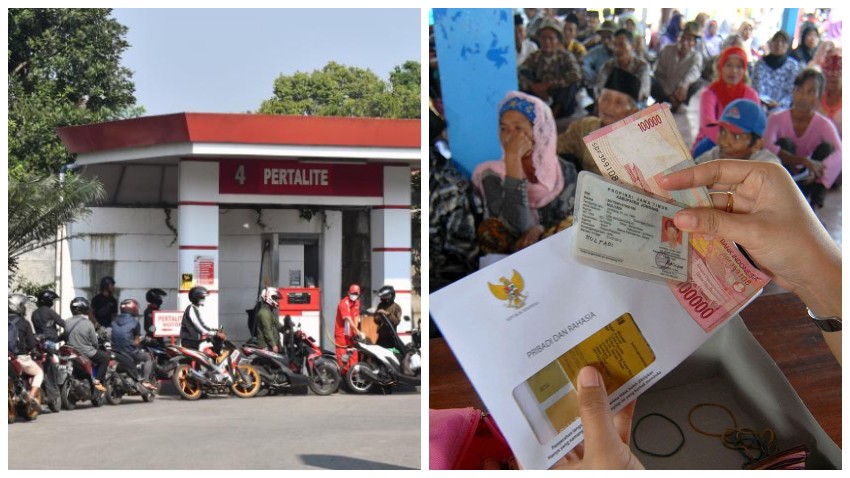 Kolase bbm dan bantuan langsung tunai. Foto: Istimewa