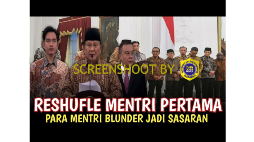 Tumbnail Presiden Prabowo bakal reshuffle menteri. Foto: Istimewa