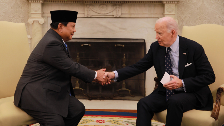 Pertemuan Presiden Prabowo dengan Biden. Foto: Istimewa