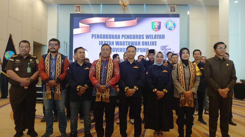 Pengukuhan IWO Lampung. Foto: Istimewa