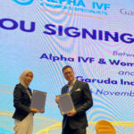 Garuda Indonesia dan Alpha IVF & Women's Specialists teken kontrak. Foto: Istimewa