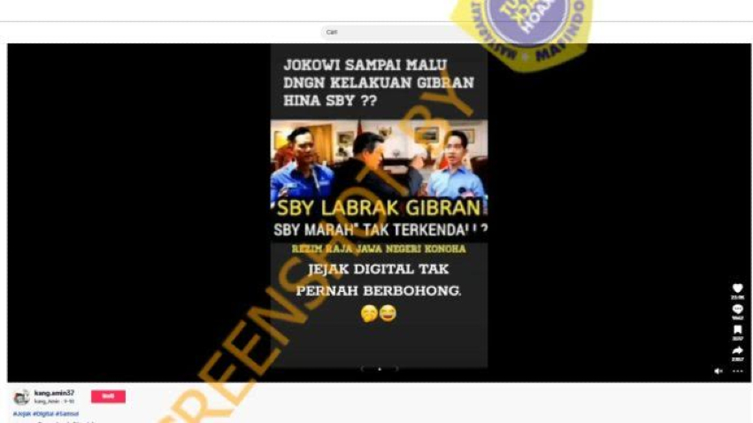 Tangkapan layar SBY labrak Gibran. Foto: Istimewa