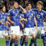 timnas Jepang saat melakukan selebrasi. Foto: Istimewa